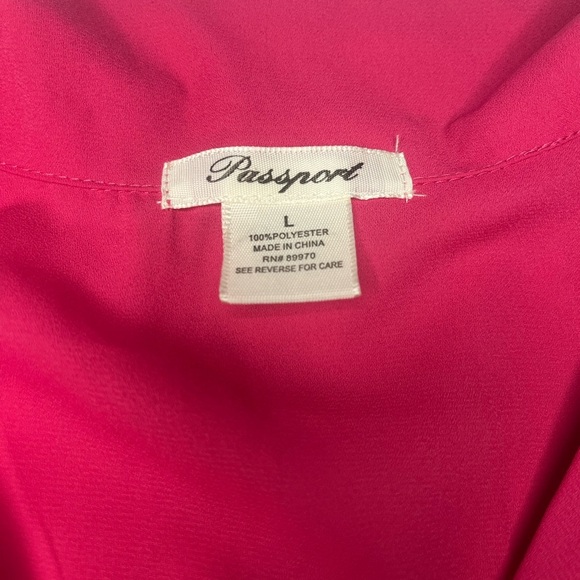 Passport Fuchsia Button-Down Shirt - Picture 3 of 8